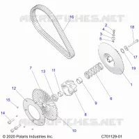 ANTRIEB, SECONDARY CLUTCH/BELT