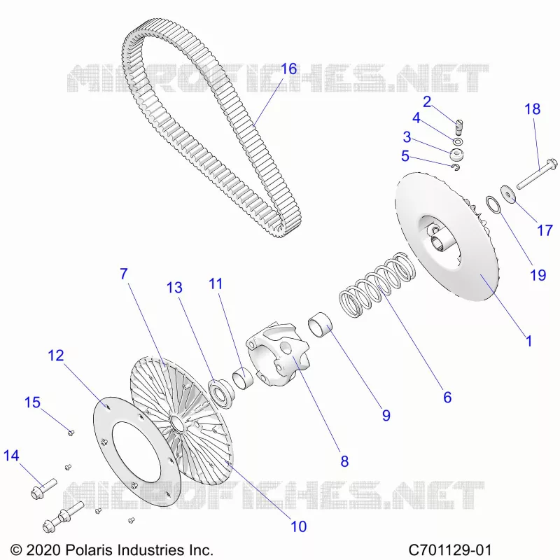 ANTRIEB, SECONDARY CLUTCH/BELT
