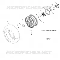 RADS, FRONT AND HUB