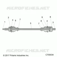 DRIVE TRAIN, FRONT ACHSWELLE