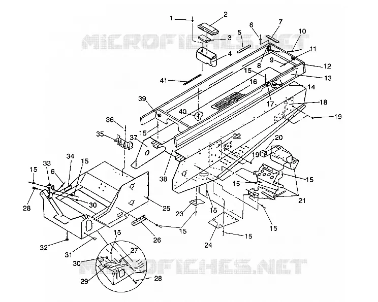 TUNNEL ASSEMBLY WIDETRAK / 0932064 (4922982298001A)