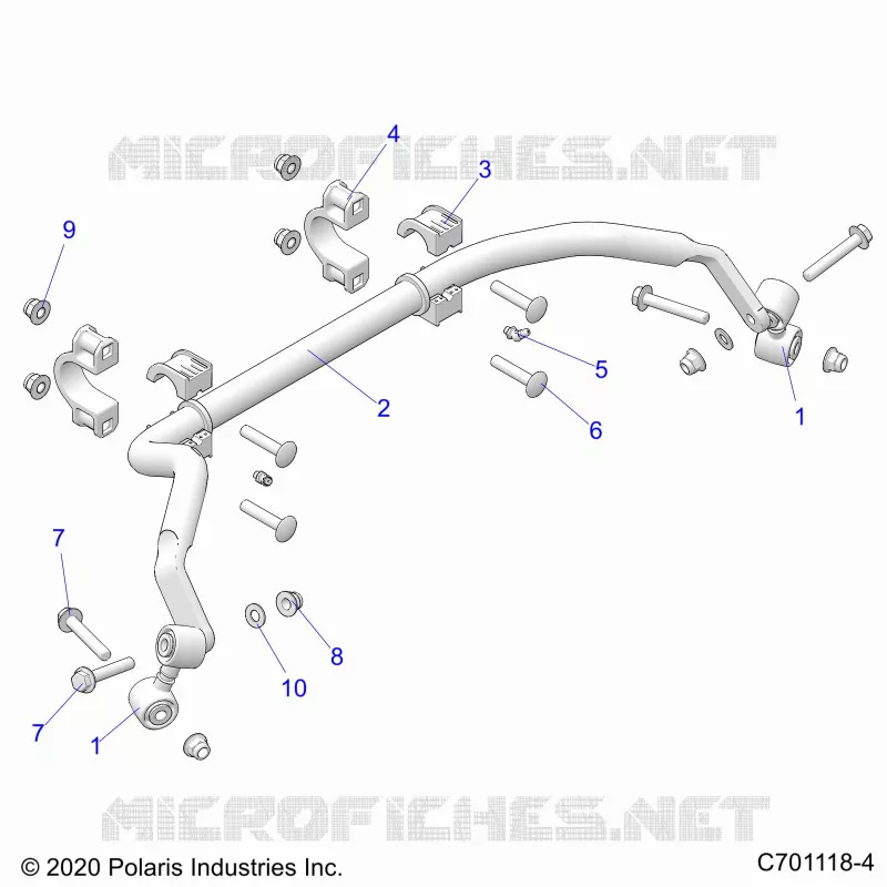 SUSPENSION, REAR STABILISATORSTANGE