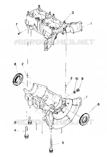 CRANKCASE SPRINT AND SPRINT E/S (4912721272017A)