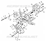 GETRIEBEGEHÄUSE   BREMSE MOUNTING Magnum 2X4 W98AA42A (4945524552B014)