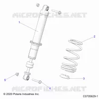 SUSPENSION, FRONT SHOCK