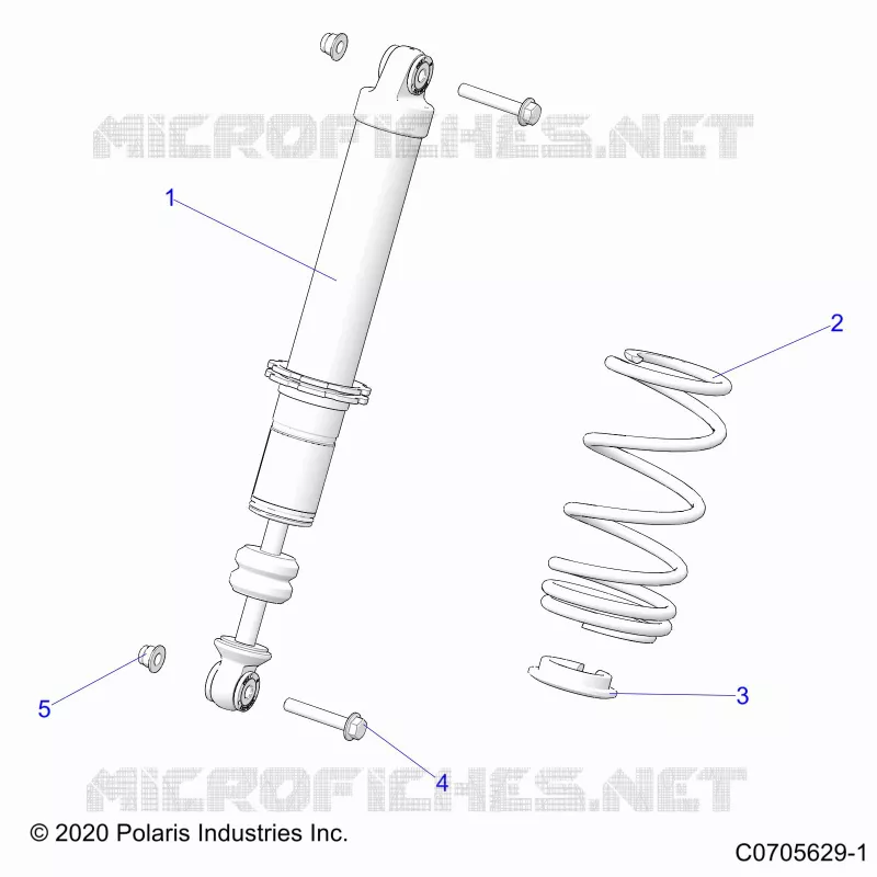 SUSPENSION, FRONT SHOCK