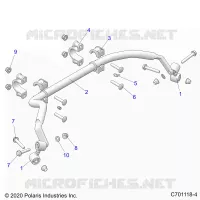 SUSPENSION, REAR STABILISATORSTANGE