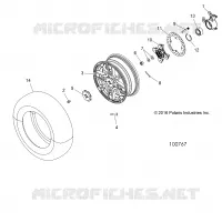 RADS, FRONT AND HUB