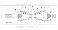 DRIVE TRAIN, HINTEN DRIVE SHAFT