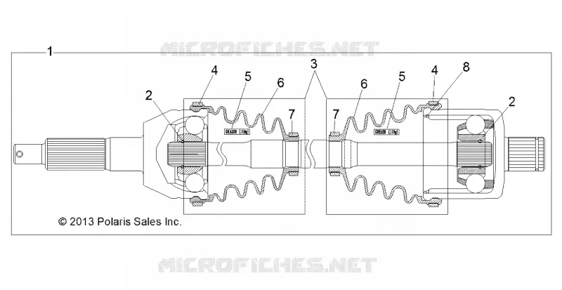 DRIVE TRAIN, HINTEN DRIVE SHAFT