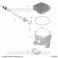 LENKUNG, CONTROLS, THROTTLE ASM. AND CABLE