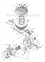 CRANKCASE AND ZYLINDER (300) XPRESS 300 W969530 (4935923592D004)