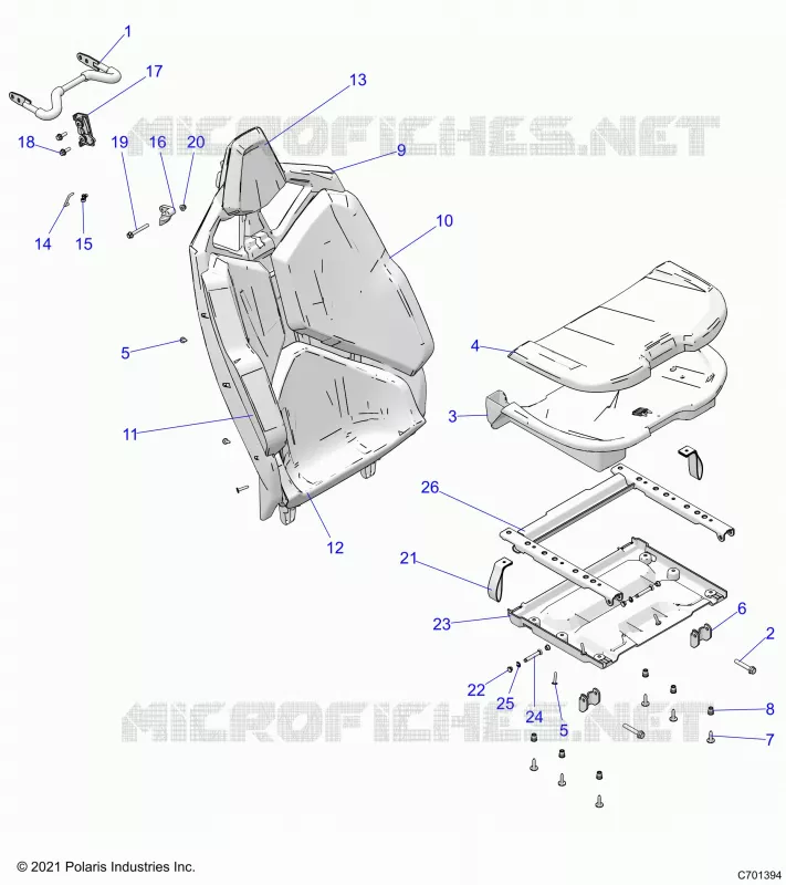 SITZ ASM. REAR