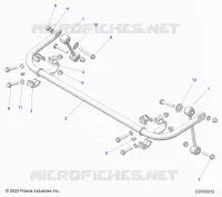 SUSPENSION, STABILISATORSTANGE, REAR