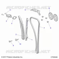 CAM CHAIN AND TENSIONER