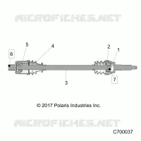 ANTRIEB, REAR HALF SHAFT