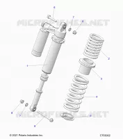 SUSPENSION, REAR SHOCK MOUNTING