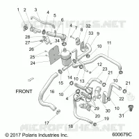 ENGINE, KUHLER SYSTEM, BOTTLE/HOSES 