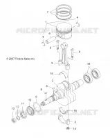MOTOR, KURBELWELLE AND KOLBEN