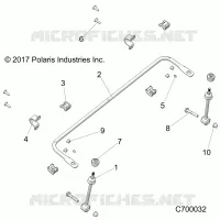 SUSPENSION, FRONT STABILISATORSTANGE