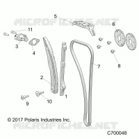 CAM CHAIN AND TENSIONER