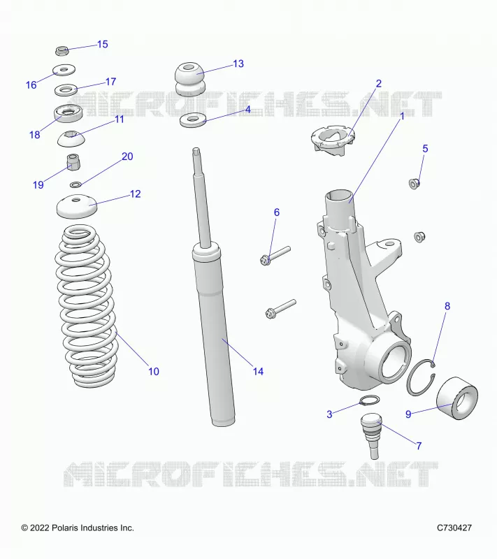 SUSPENSION, FRONT STRUT