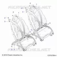 SITZ MOUNTING, REAR, 6 POINT
