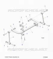SUSPENSION, FRONT STABILISATORSTANGE