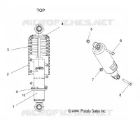 SUSPENSION, FRONT SHOCK TRACK