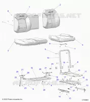 SITZ ASM. AND SLIDER