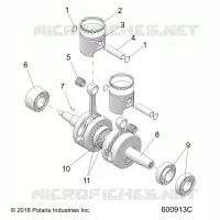 ENGINE, PISTON AND KURBELWELLE