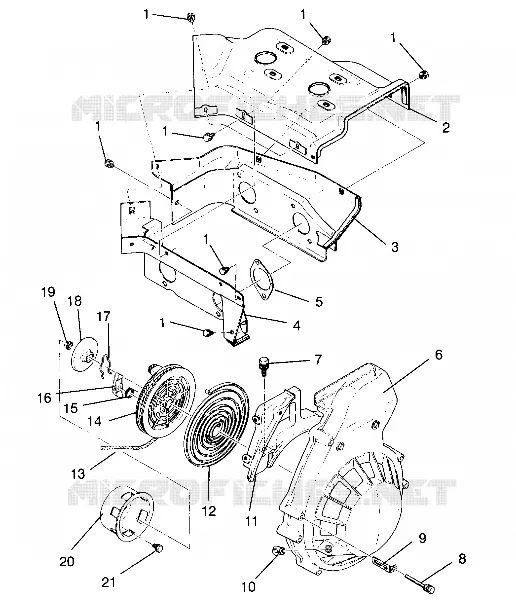 RÜCKZUG ANLASSER ASSEMBLY SUPER SPORT E940743 (4927372737034A)
