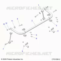SUSPENSION, STABILISATORSTANGE, REAR
