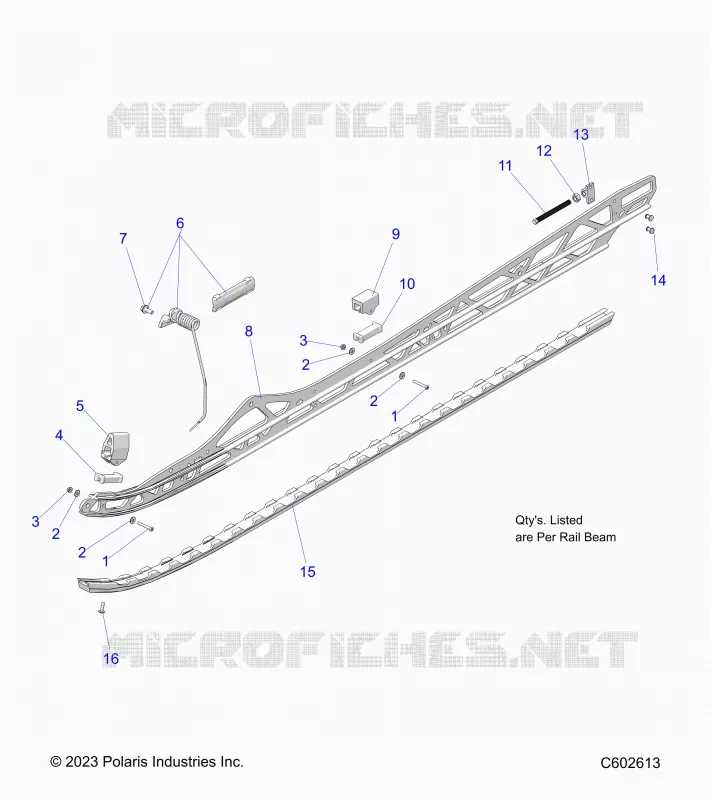 SUSPENSION, RAIL BEAM MOUNTING, LH/RH