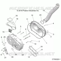 ANTRIEB, CLUTCH COVER AND DUCTING