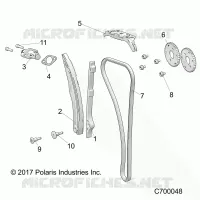 CAM CHAIN AND TENSIONER