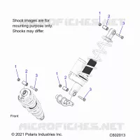 SUSPENSION, SHOCK MOUNTING, REAR SUSP.