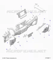 INSTRUMENTENTAFEL LOWER, RIDE COMMAND