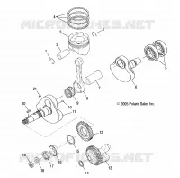 MOTOR, KURBELWELLE AND KOLBEN
