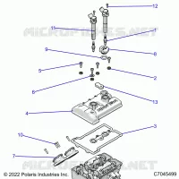 ENGINE, THROTTLE BODY AND VENTILDECKEL