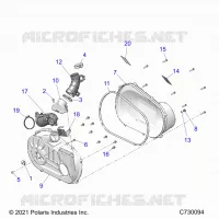 ANTRIEB, CLUTCH COVER AND DUCTING