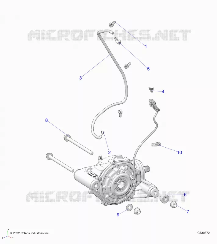 ANTRIEB, FRONT GEARCASE MOUNTING