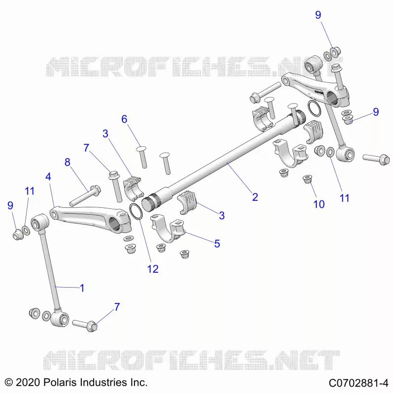 SUSPENSION, FRONT STABILISATORSTANGE