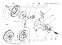 HINTERBREMSE DRUM, E2/E4/EL