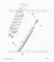 SUSPENSION, FRONT SHOCK MOUNTING