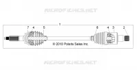 ANTRIEB, REAR HALF SHAFT