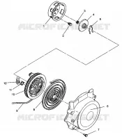 RÜCKZUG ANLASSER ASSEMBLY Storm 0940782 and Storm SKS 0940582 (4925032503038A)