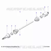ANTRIEB, DRIVE SHAFT, MIDDLE- A21S6E57A1/3A1 (C101544)