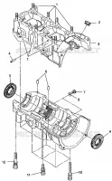 CRANKCASE 500 INDY 0982764(A)(B) AND EUROPEAN 500 INDY E982764A (4942104210C007)