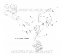 BREMSES, PEDAL AND MASTER CYLINDER MOUNTING